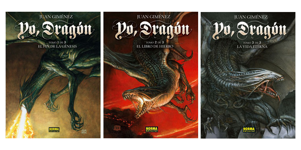 “Yo, dragón” La trilogía de fantasía medieval de Juan Giménez